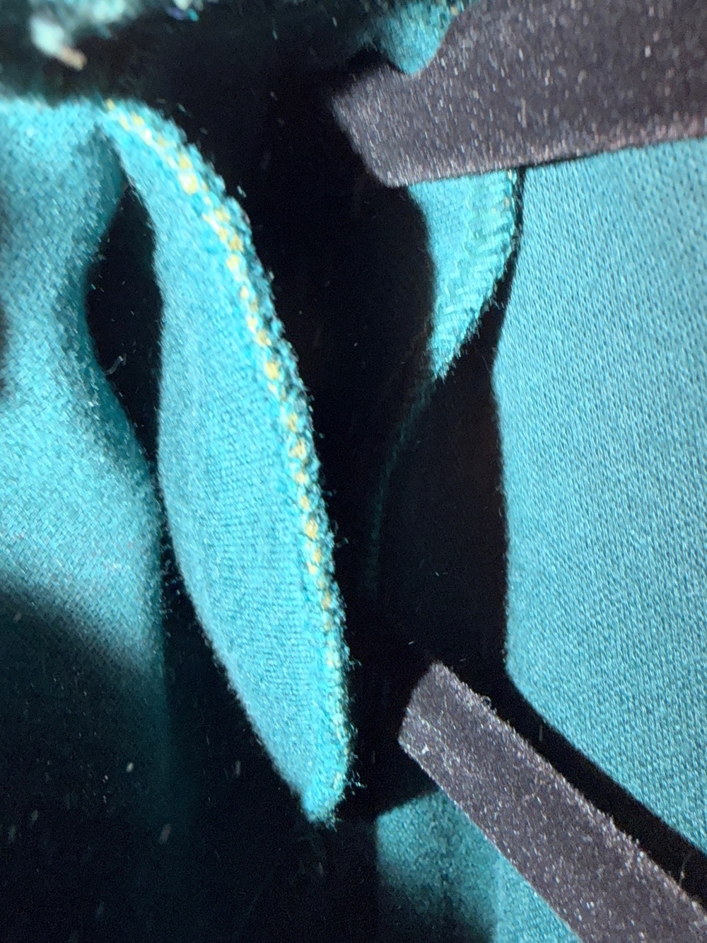Teal Tribal Heart Graphic Long-Sleeve Sweatshirt Made in the USA - Picture 6 of 7